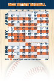 Magnetic Business Card Real Estate Baseball Schedules  |Realtor Tools